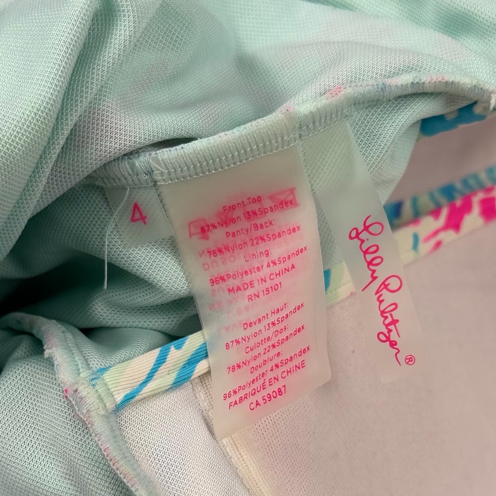 Lilly Pulitzer Lanai Halter One-Piece Swimsuit in Sink or Swim Size 4 EUC - Picture 5 of 14